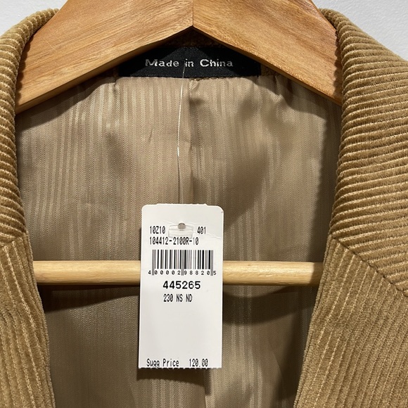 Men’s size 48L corduroy sports blazer jacket two button New England Collection - Picture 11 of 16